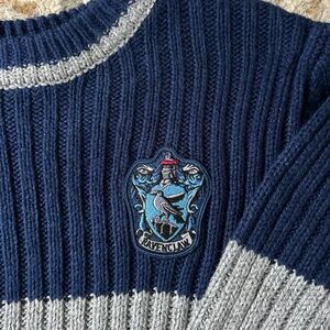 Warner Bros. Ravenclaw Navy and Gray Crewneck Sweater